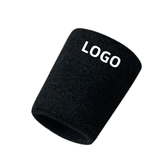 Custom Tennis Gym Wristbands Sweat Band Moisture Wicking Terry Cloth Sweat Wrist Sweatbands