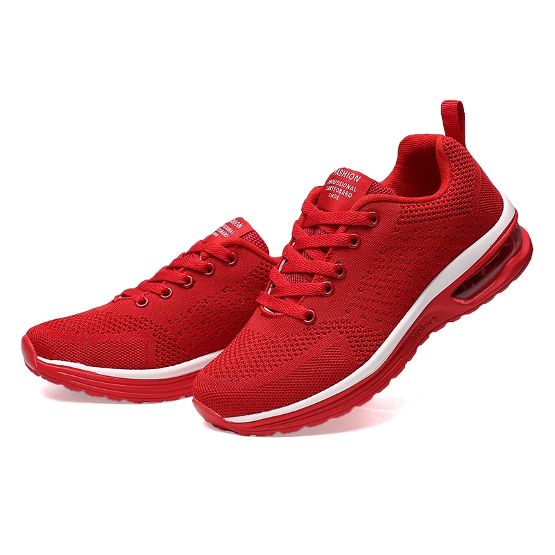 

Summer Sports Air Cushion High Quality Fashion Comfort Lace-up Men Sneakers Breathable Flying Waving Casual Shoes