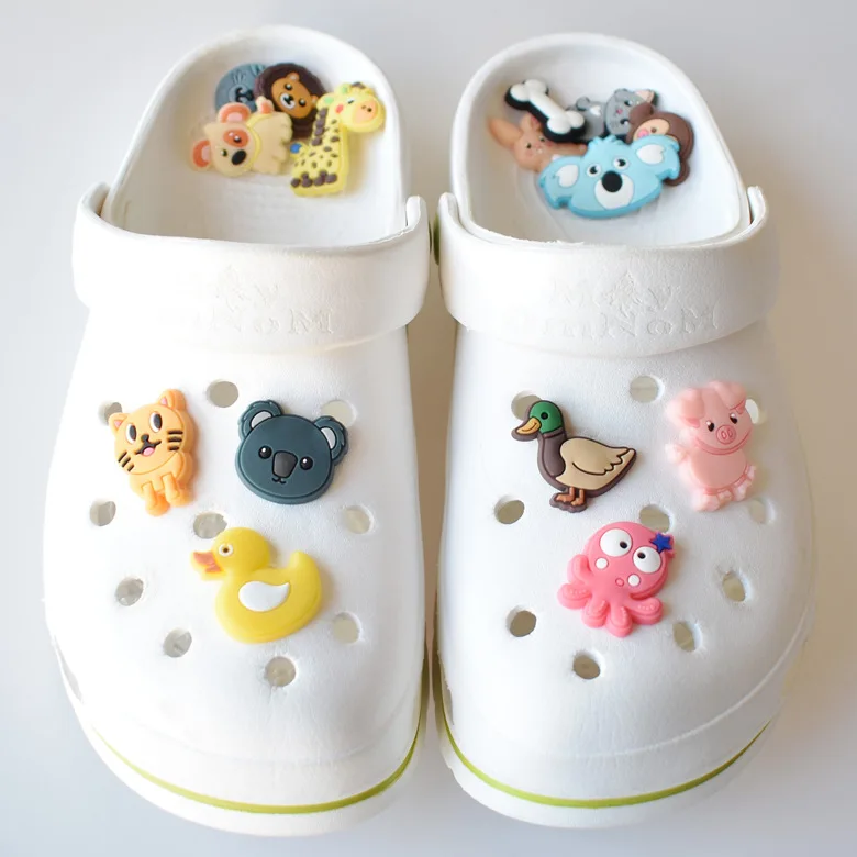

Cute Cartoon Shoe PVC Shoe Buckle Croc Charms Accessories Clogs Shoes Buckle Dog Croc Charms Trend Charms for Croc