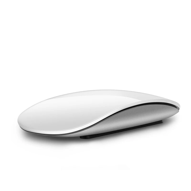

OEM Ultra-Thin Portable Slim Silent Office Mice Multi Arc White BT Rechargeable Wireless Magic Touch Mouse for Mac Book iPad