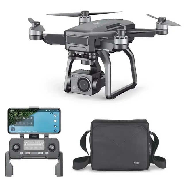 

SJRC F7 4K PRO Drone with 4K Dual Camera GPS Drone 3-Axis Gimbal 5G WIFI 25Mins 3KM Distance RC Dron Quadcopter VS F11 4K PRO, Black