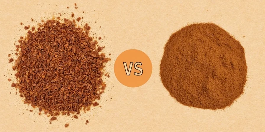 Spice rack featuring both types of cinnamon