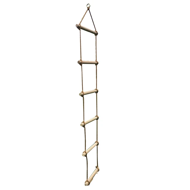 

Children Garden Fitness Toys Sports Colorful Flash Foldable 5 Rungs Climbing Rope Ladder
