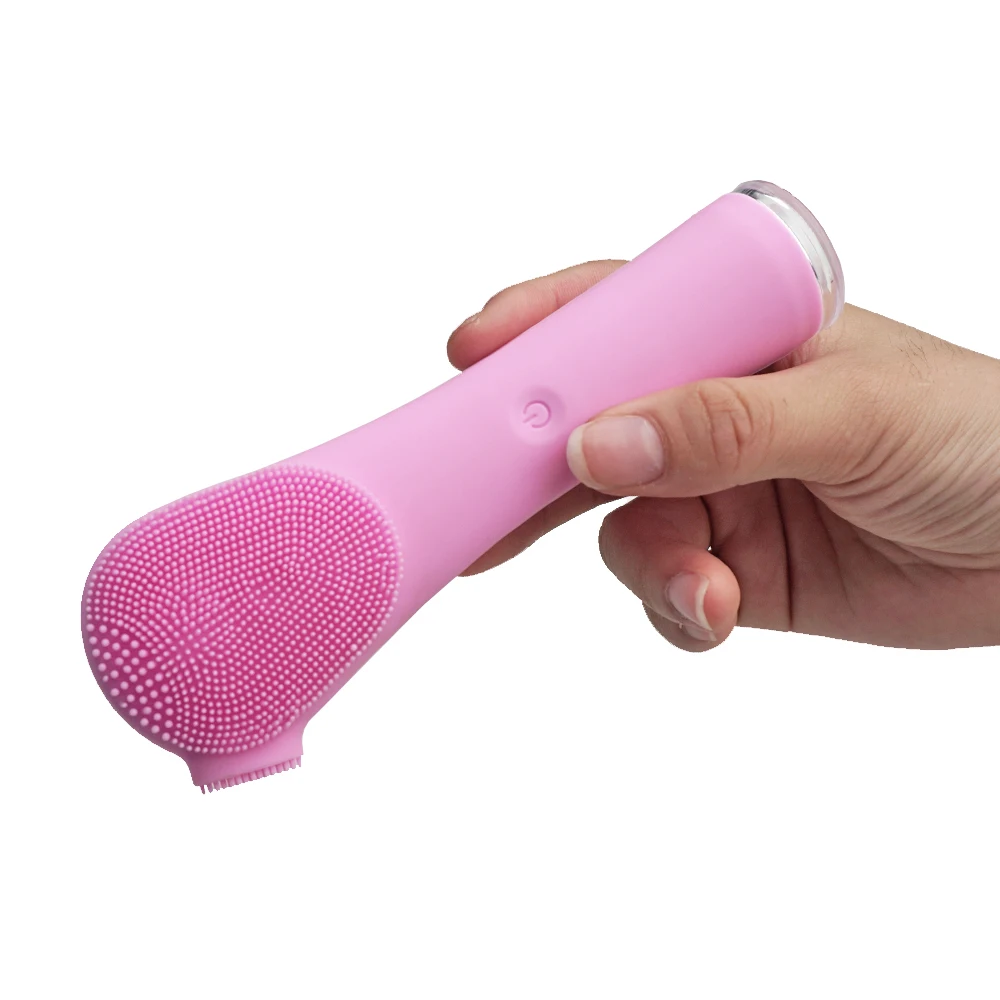 

Hot-selling silicone electric waterproof cleansing brush deeply clean and increase skin absorption capacity, Pink+blue+red