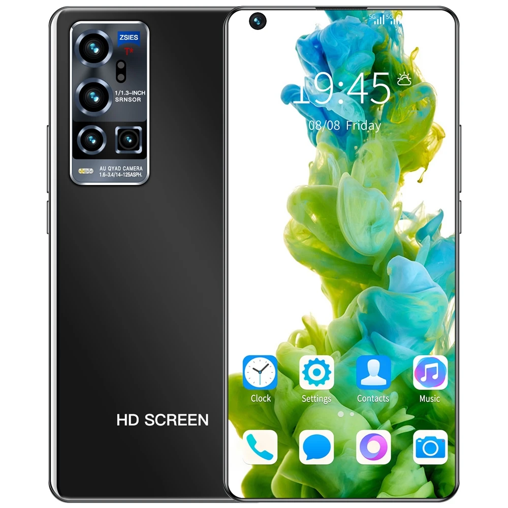 

2022 7.5 Inch HD Screen X70 Pro Android Smartphones 12GB+512GB 5G LET 10-Core MTK6889 Dual SIM Mobile Phone Cellphones