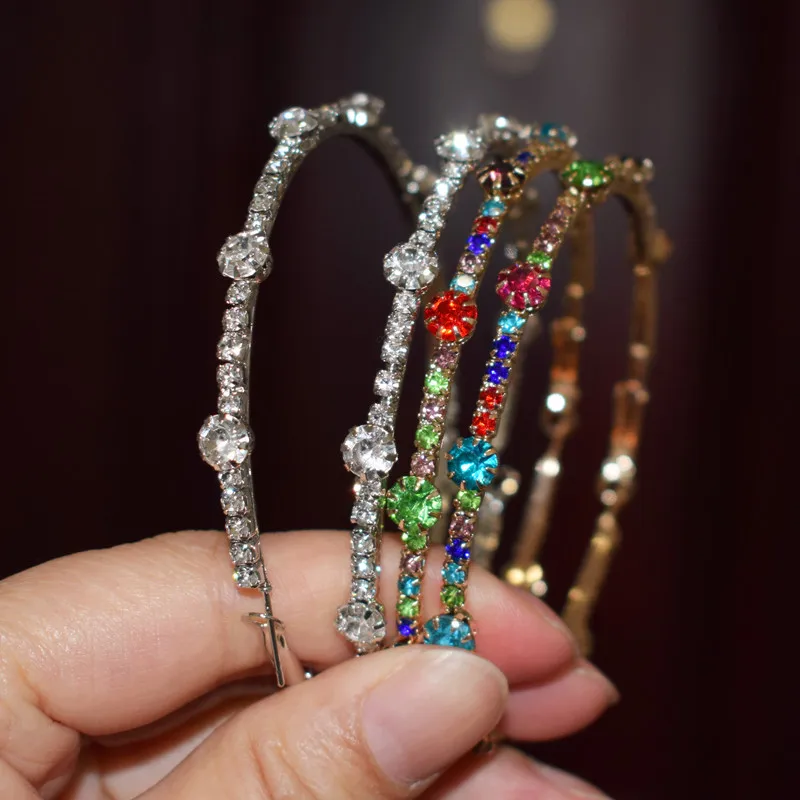 

Funky Trendy Multi Color Diamond Zirconia Big Circle Earrings Silver Gold Plated Colorful Rhinestone Crystal Large Hoop Earrings