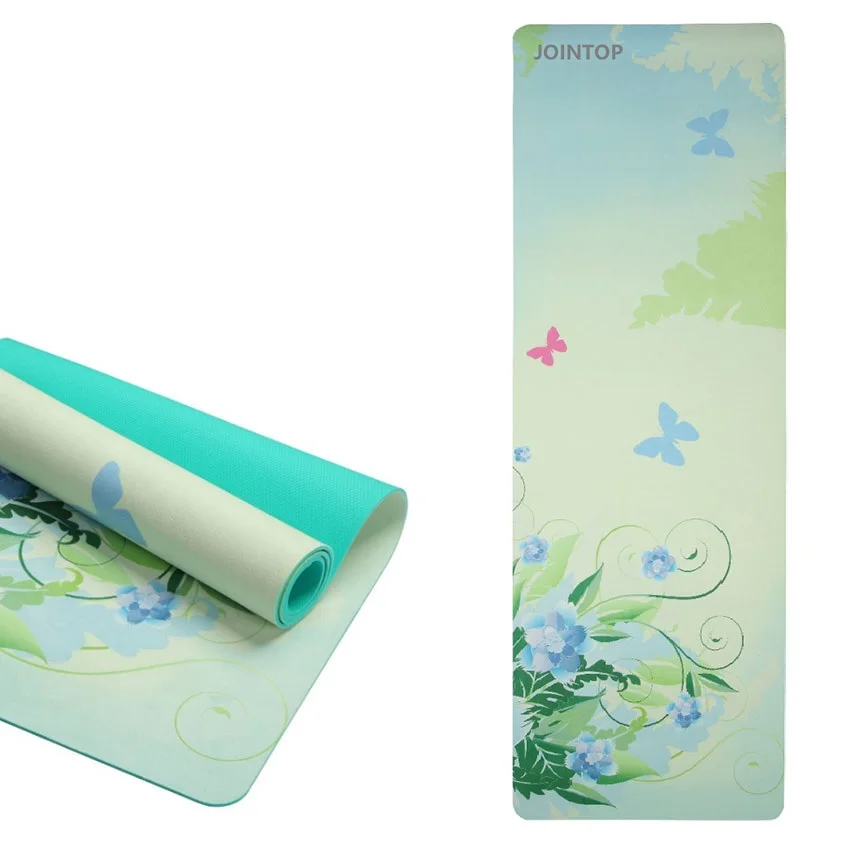 

Wholesale Custom Print Foldable Suede Folding Eco Friendly Dropshipping TPE Yoga Mat, Customized color
