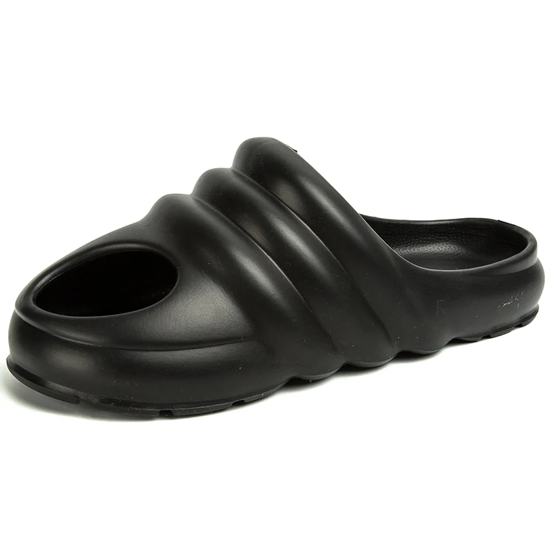 

2021 new summer air youth fashion slippers indoor wear men's shoes outside drag slippers for men, Optional