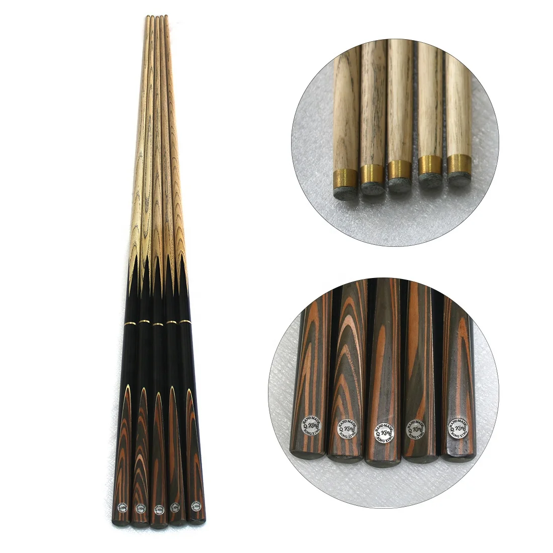 

Economic 57inch ash wood 3/4 billiard snooker cue stick for sale, As picture