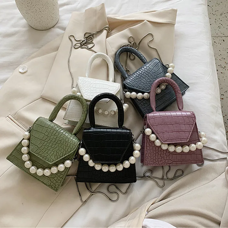 

Summer wholesale ladies mini pearl handbag fashion chain crossbody woman bag, As picture