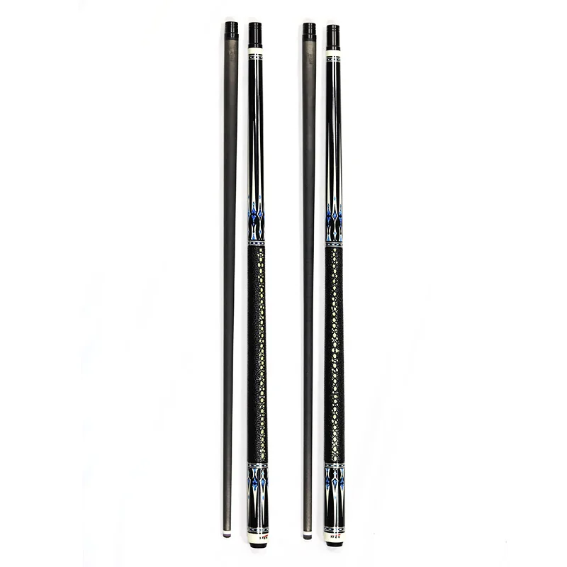 Premium Yfen M7 Real Carbon Fiber Top Quality 11.75/12.5mm Tip 1/2 Pool Billiard Cue with Extension