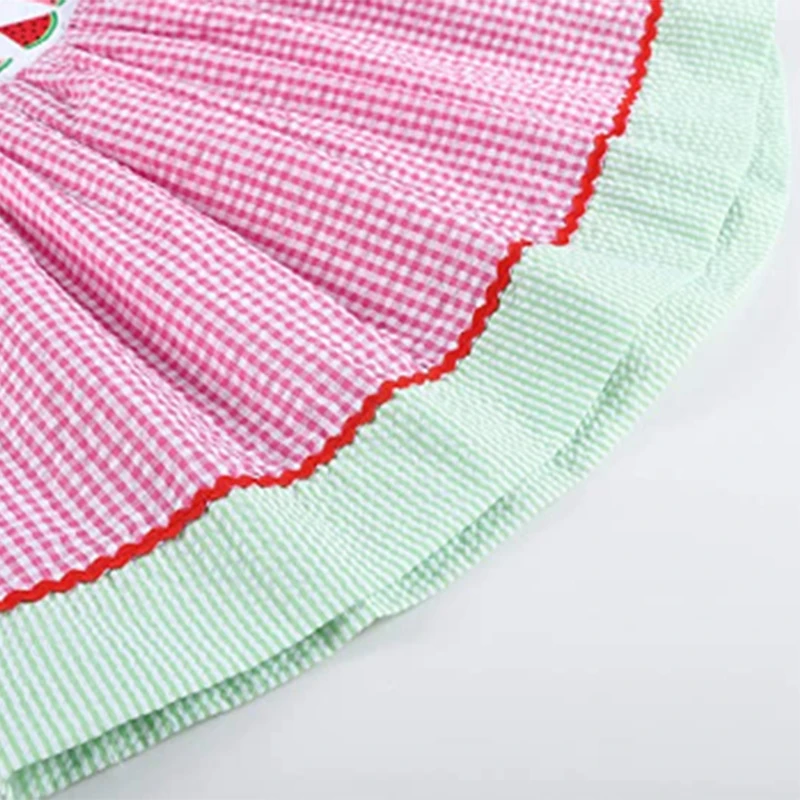 Cute Fruit Printed Baby Beach Dresses - fgy9023