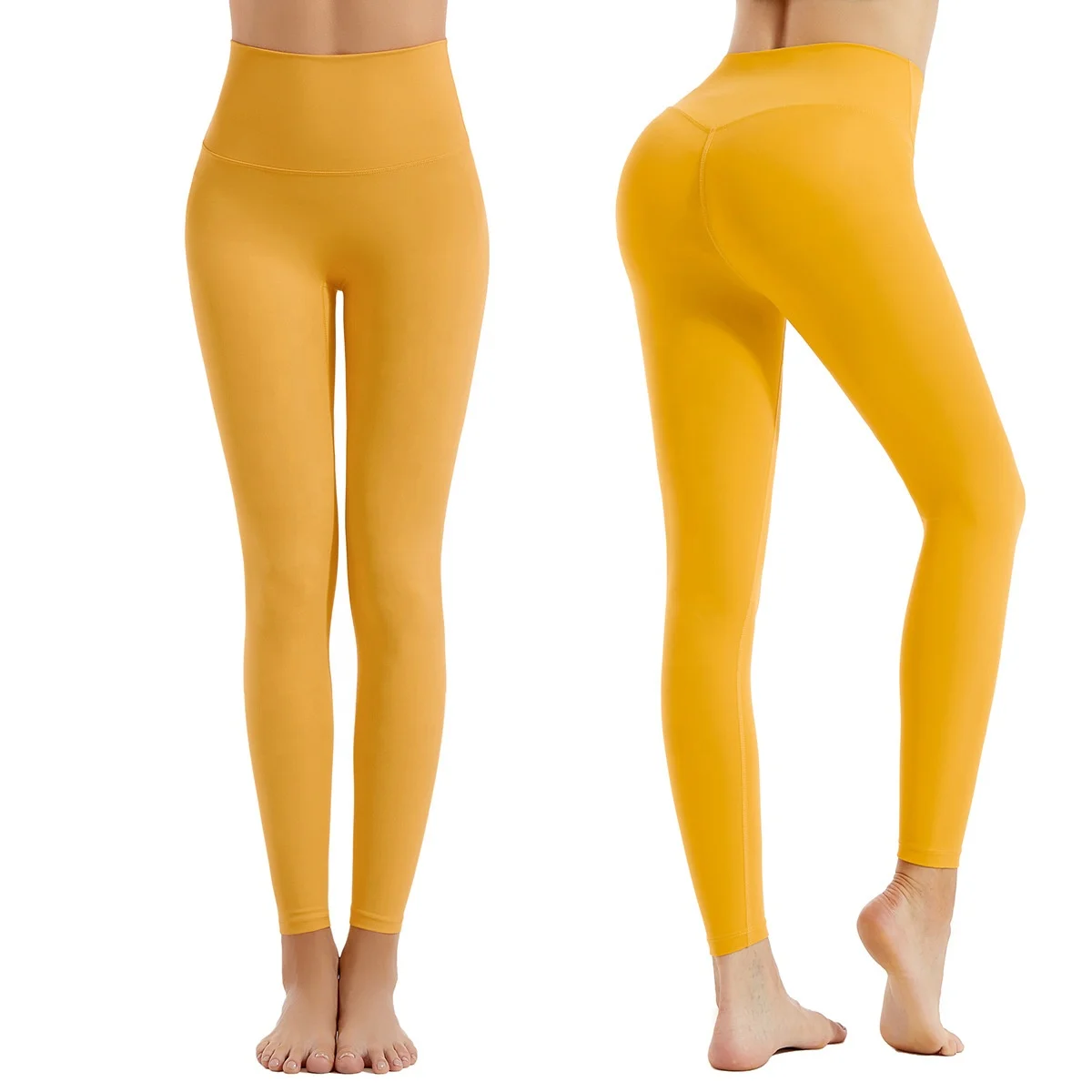 

US Size Fitness Pants Custom Logo 75% Nylon 25% Spandex Workout Clothing Base Layer Seamless Scrunch Butt Yoga Leggings