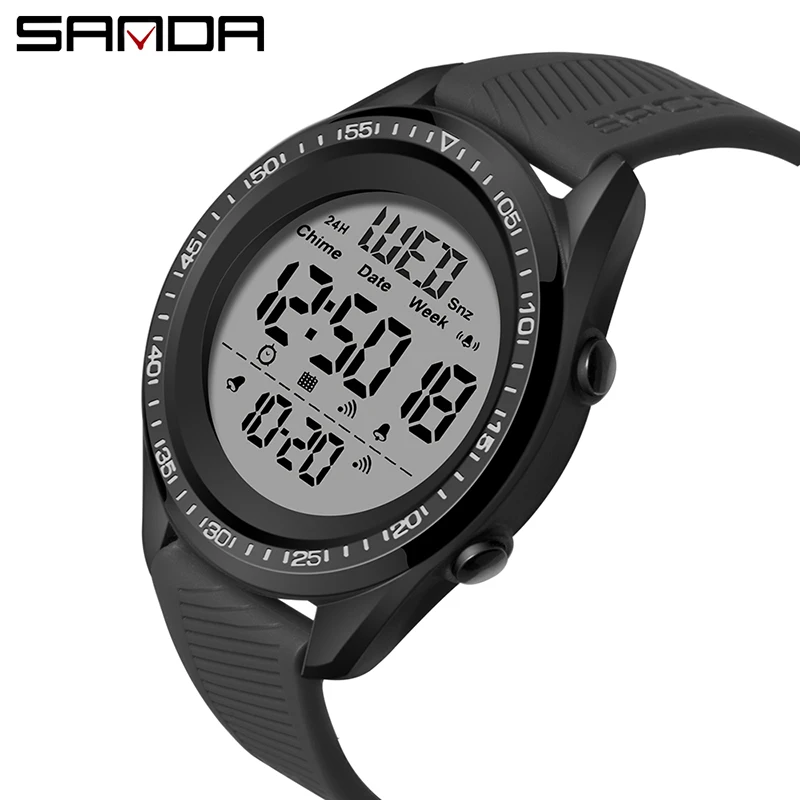 

Sanda 6013 Popular Brand Men Digital Wristwatches LED Luminous Water Resistant Functional Sport Men Sanda Watches