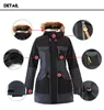 GSOU SNOW Women's winter skiing outdoor snowboarding long section waist hooded waterproof warm ski jacket ski suit