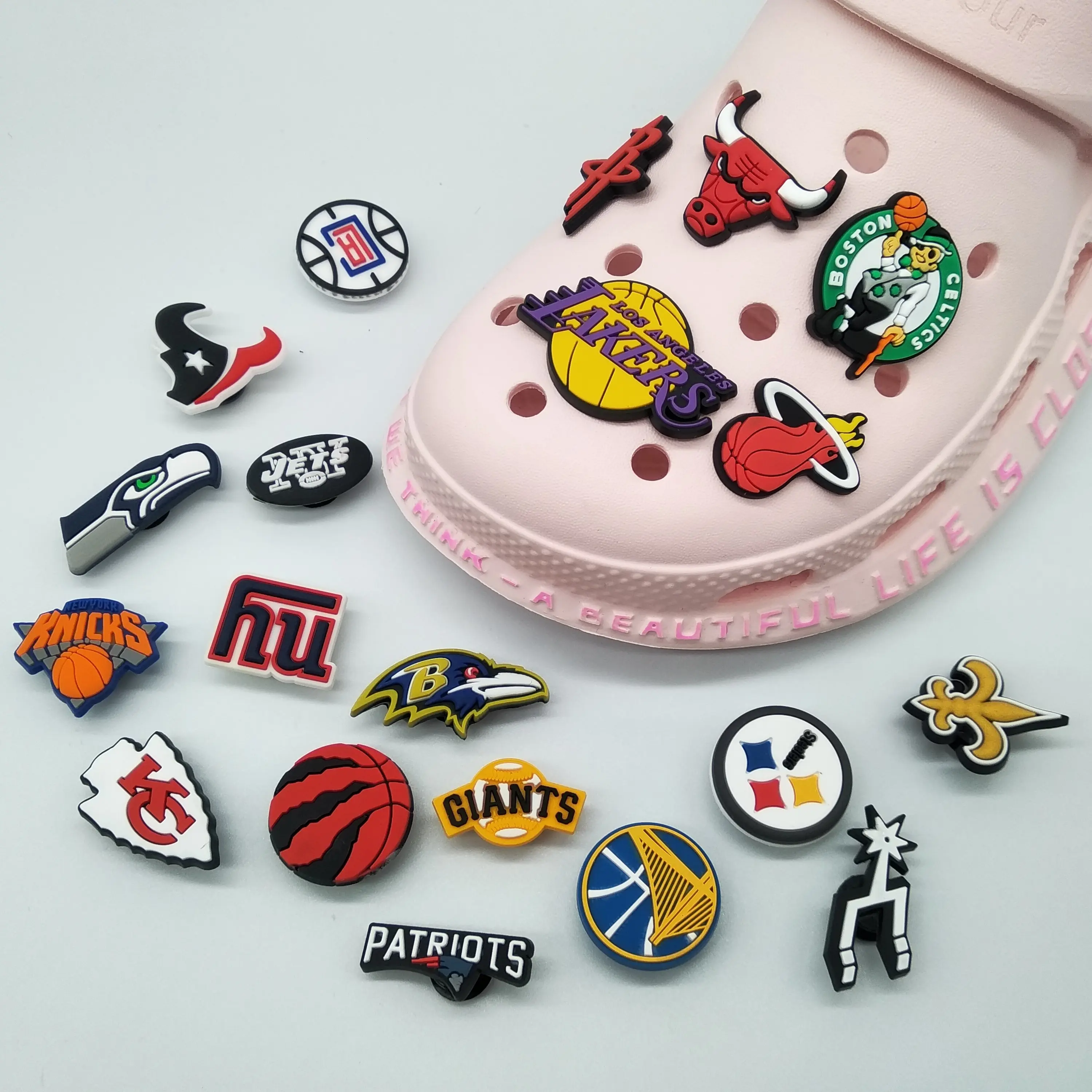 

Kobe basketball shoe charms PVC Wholesale Custom Designer colg croc charms Kid Gift