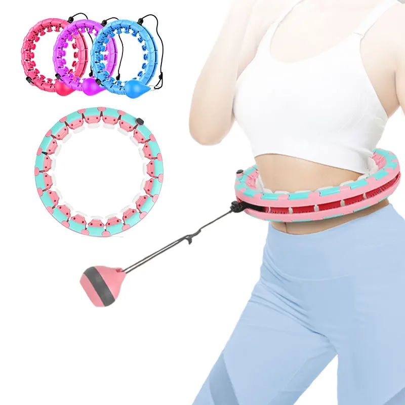 

Wholesale 24 Detachable Knots Lose Weight Exercise Detachable Portable Sports Circle / Smart Hoops for Adults Smart Fitness