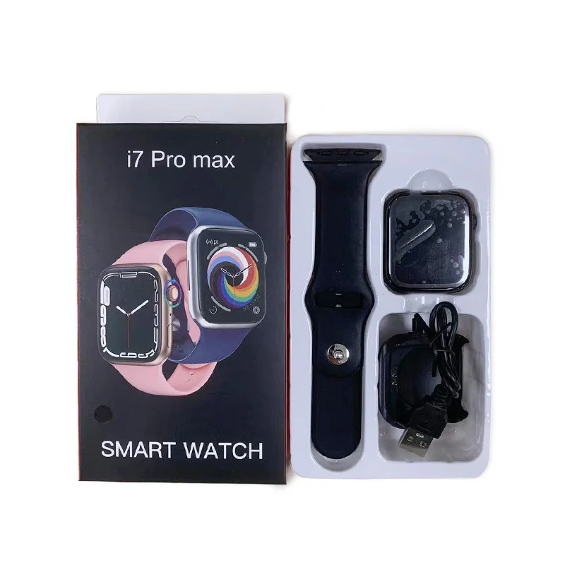 

2022 New Series 7 Watch i7 Pro Max Smartwatch BT Call Blood Oxygen Monitor Sport Sleep Tracker i7 Promax Smart Watch