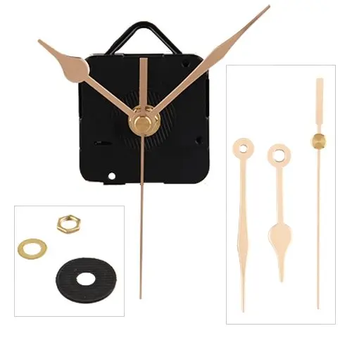 

In Stock Small Quartz Clock Movement Mechanism Gold Hands DIY Repair Parts Tool Kit Home Office