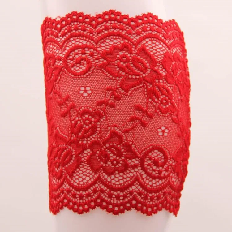 
fashion ladies stretchy lace floral short boot cuffs 