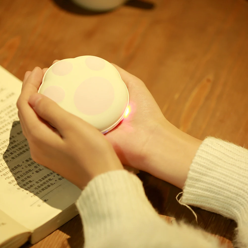 

CYNRIN winter USB Rechargeable cute mini pocket Hand Warmer portable 5000mAh electric power bank hand warmer