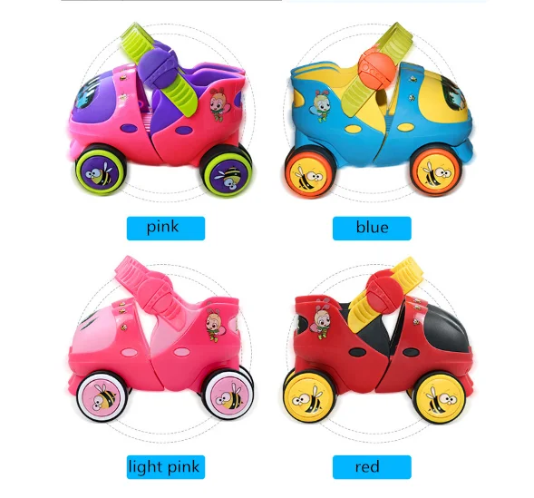 
quad adjustable #20-30 skates cheap girls roller skate christmas gift 3-6 years kids Roller Skates shoes for sale 