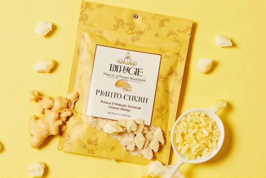 Comparison of different ginger products including fresh ginger root, ginger chews, and ginger capsules