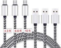 

TKETAI Micro USB Android Charger Cable 3.3FT/6.6FT/10FT High Speed Nylon Braided Android Charging Data Cable Cord
