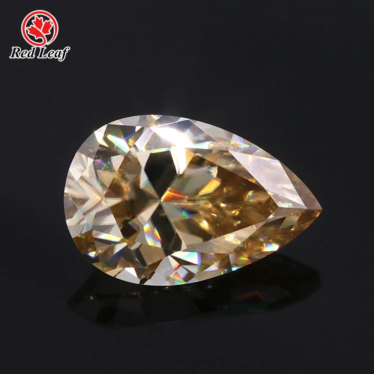 

Redleaf moissanite GRA certified D-VVS1 7*10mm hot sale price stone 2carat Pear moissanite