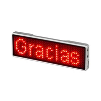 

Hot selling Programmable Small LED Display Screen Electronic LED Name Badge