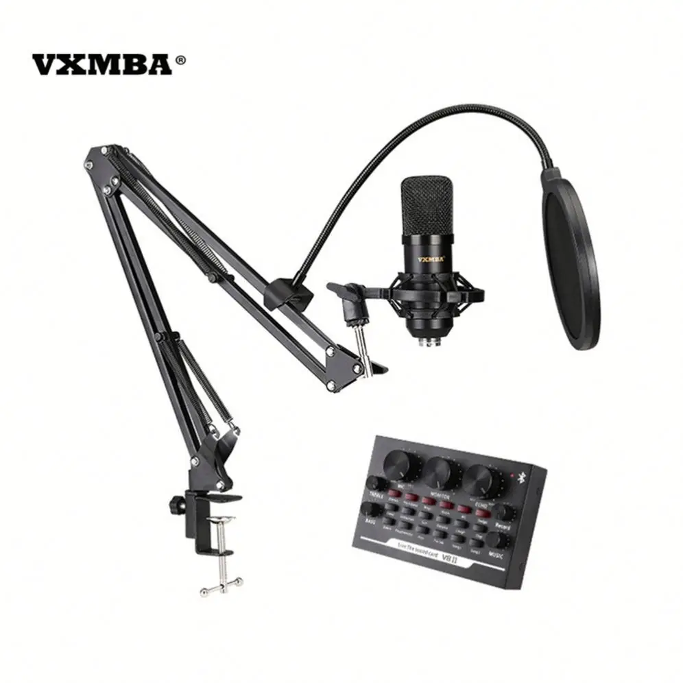 

Bm700 large diaphragm USB Microphone Android mobile computer uses best quality mobile V8 sound card upgrade