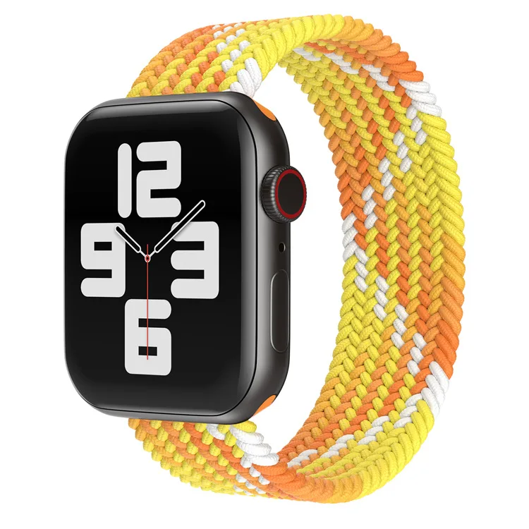 

Keepwin 2021 Watch Strap Braided Solo Loop Nylon Strap Elastic Watch Band Strap Bracelet for Apple iWatch Series 6 SE 5 4 3 2 1, Colors