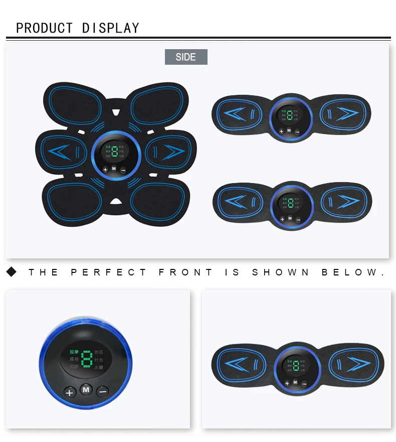 Abs Tens Electric/electrode Muscle Stimulator Ems Gel Pads Electrical
