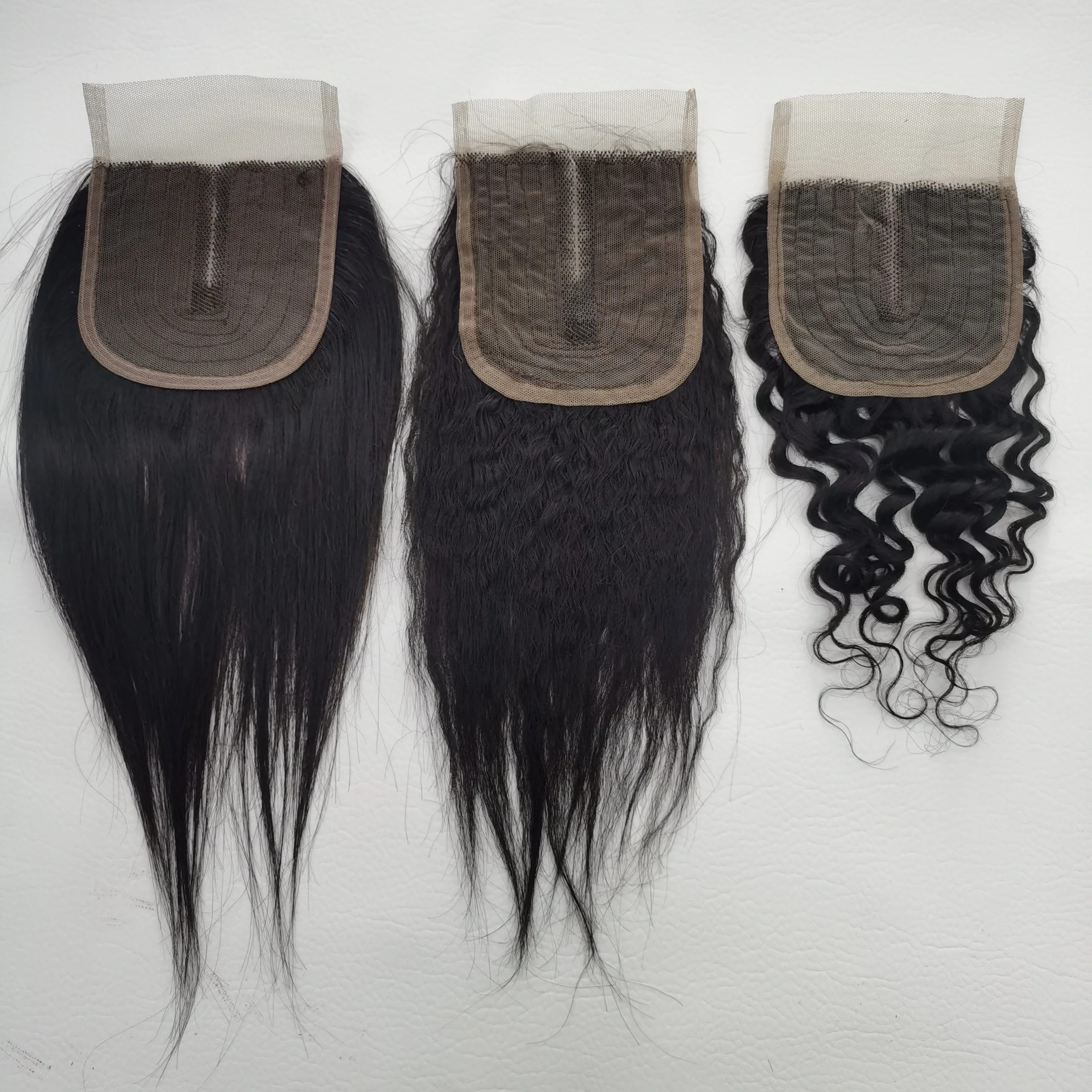 

Letsfly Wholesale T Part Lace Closure Brazilian Human Hair Bundles Natural Color and 4-27 Piano High Light Closure