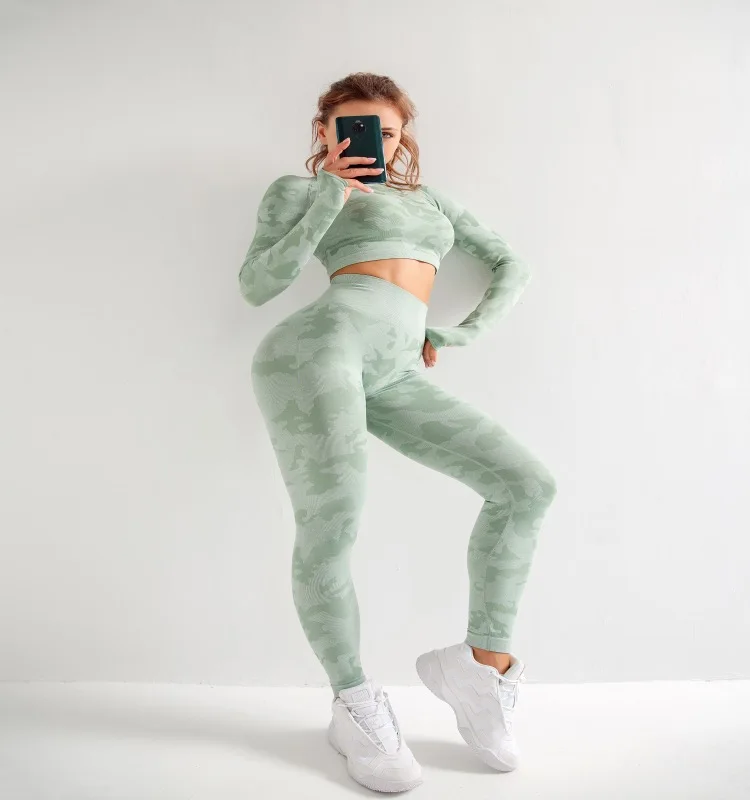 

2021 New camouflage yoga suit gym clothes women yoga bra mr porter, Gray,purple,light green
