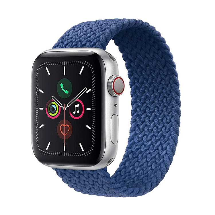 

2020 Braided For Apple Watch Band For iWatch Straps Bands Series 6 Solo Loop Strap Bands For iWatch 6 Nylon Fabric Straps, 5 colors