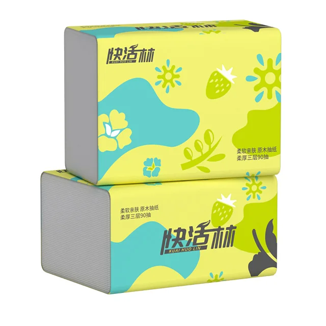 

Hot Sale Facial Tissue Bag 3 Ply 100% Wood Pulp 70g Weight Tissue Ample Facial Napkin, White