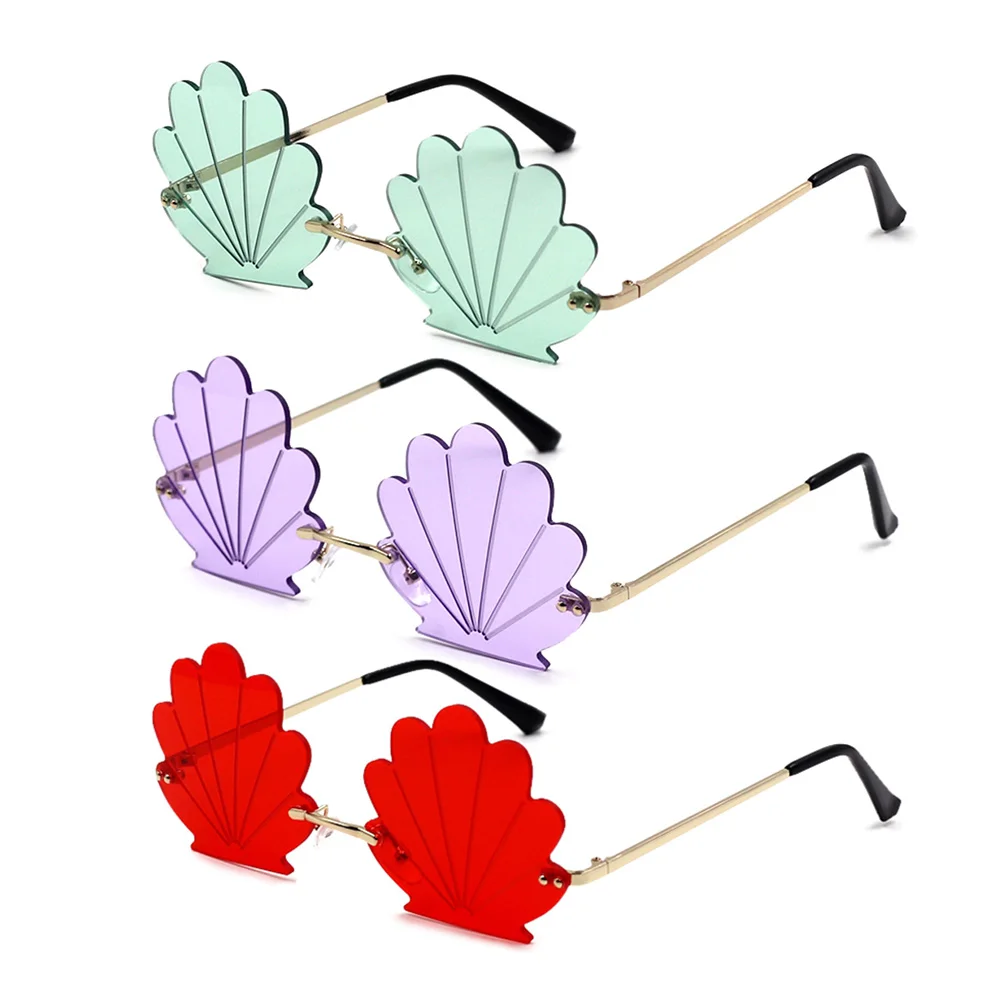 

VIFF Shell Shape Sunglasses HM20117 Candy Color Party Sunglasses in Stock, Multi