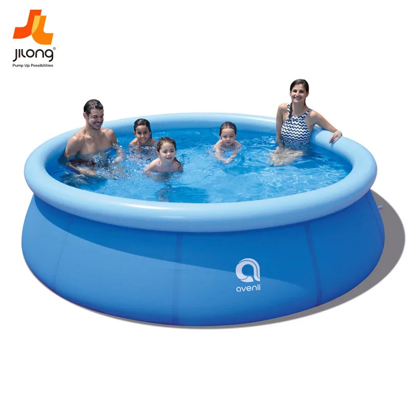 

Safety large size 360*76cm adult kids familly water park inflatable swimming pool, Blue