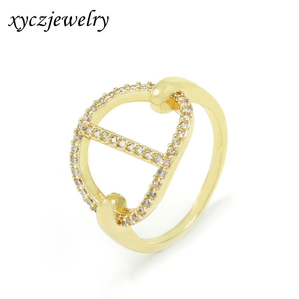 

Xingyu Jewelry Brass Pave Zircon Geometric shape ring Ring For Women