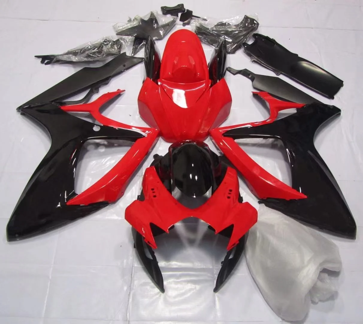 

2021 WHSC best Motorcycle ABS Plastic Fairing Kit For SUZUKI GSXR600-750 2006-2007, Pictures shown