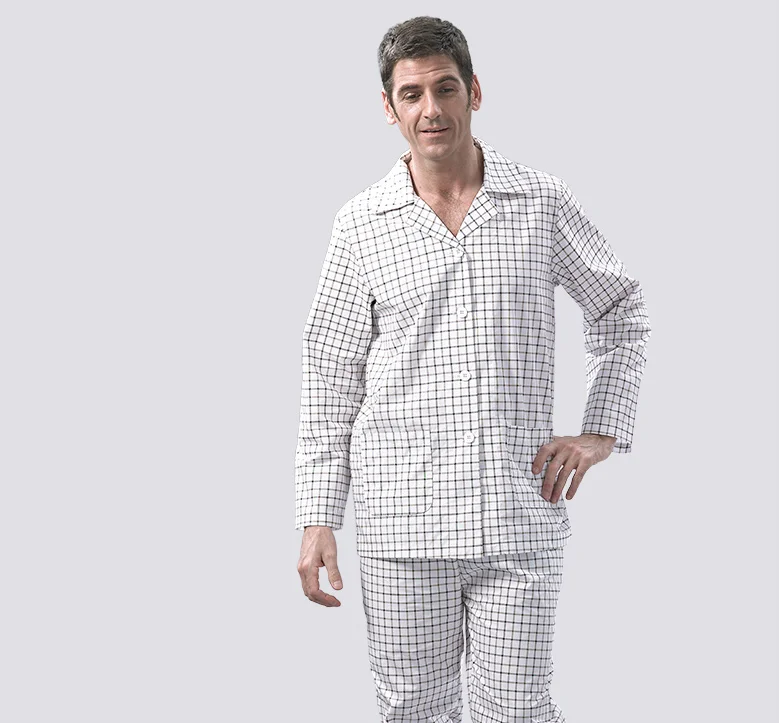 

Pure cotton gowns hospital gowns pajamas long-sleeved cotton casual pajamas