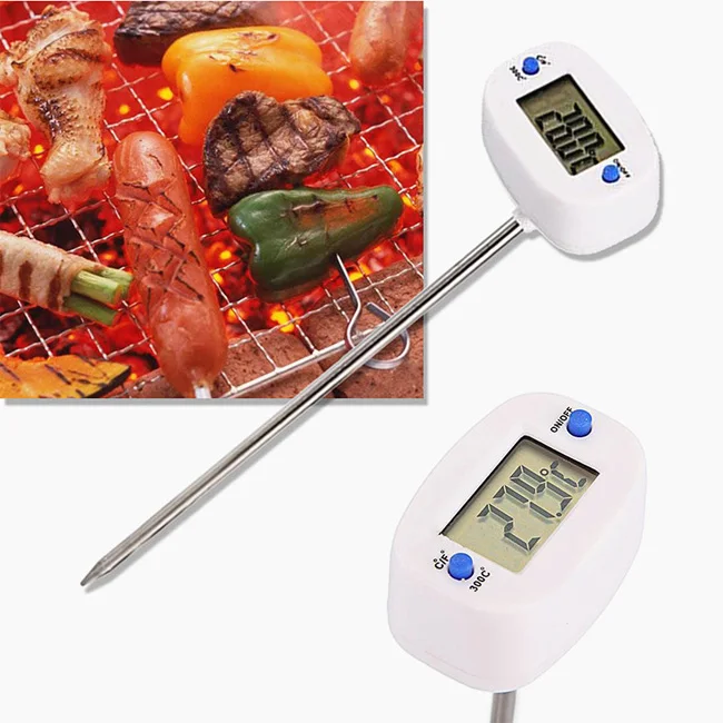 

Dropshipping Mini Flexible BBQ Meat Kitchen Cooking LCD Display Food Digital Thermometers