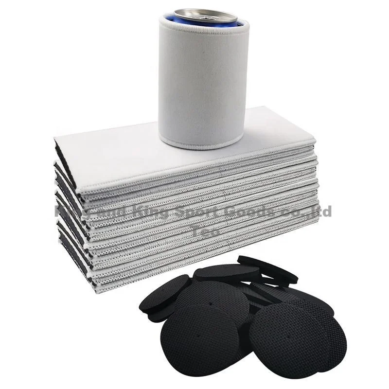 

Australia Hot Sale Sublimation Blanks Overlock Can Holder Neoprene Blank White Sheets Can Cooler Holder Sleeve For Sublimation, Customized color