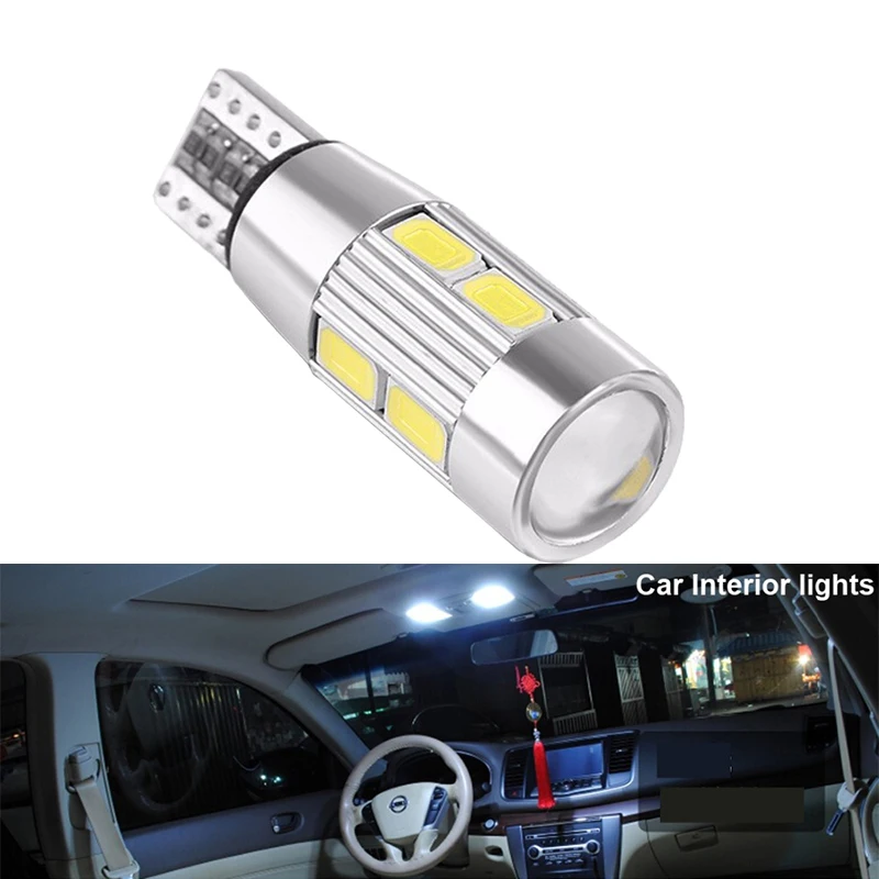 2x w5w t10 led canbus無差錯 12v 6000k 5630 10 smd汽車 5w5 led