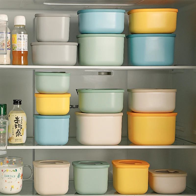 

airtight biodegradable plastic food container, Mint green,sky blue,beige,gright yellow,light gary