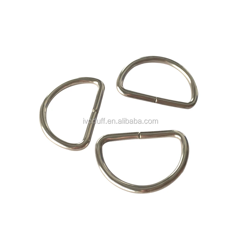 

Bulk price 1.5 inch metal D ring with high quality, Nickle