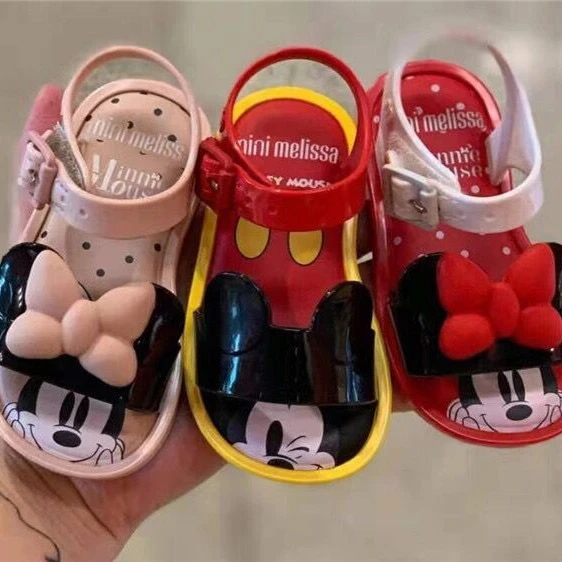 

mini melissa shoes kids Sandal Boy Soft Soled Baby Cartoon Cute Jelly Beach Shoes Summer