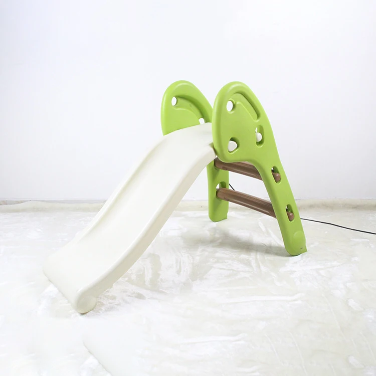 

Non-toxic and safe green indoor kid plastic small slide toys for sale