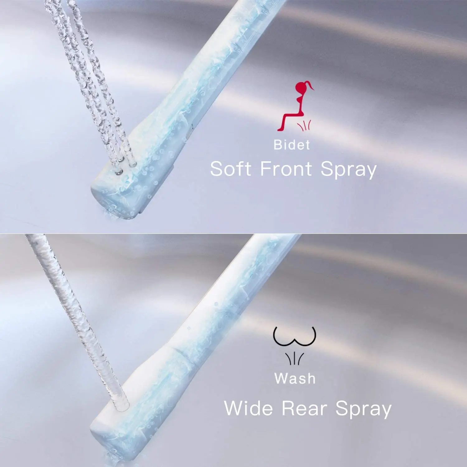 
American Standard Aqua Wash 17inch Round Toilets Non-Electric Bidet Seat 